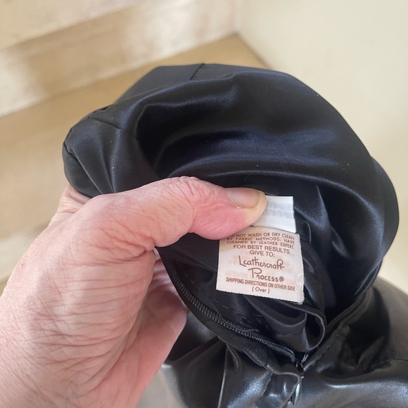 VINTAGE MARC JACOBS BLACK LEATHER DRESS - Picture 15 of 16